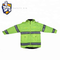 Женская Hi Vis отражающая безопасность безопасности зимняя куртка